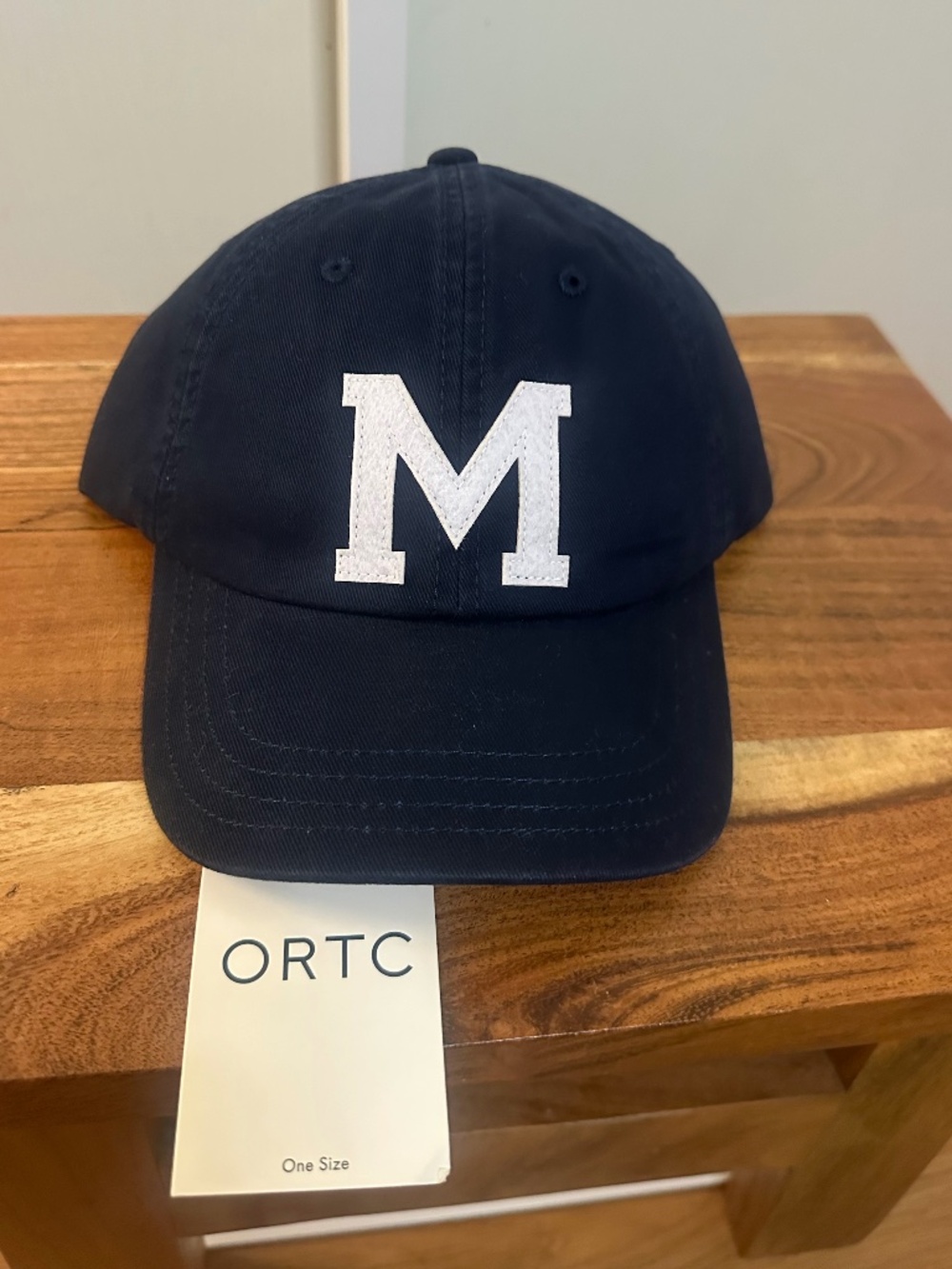 ORTC Navy “M” Baseball Cap For Kids